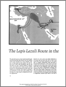 The lapis lazuli route in the ancient East